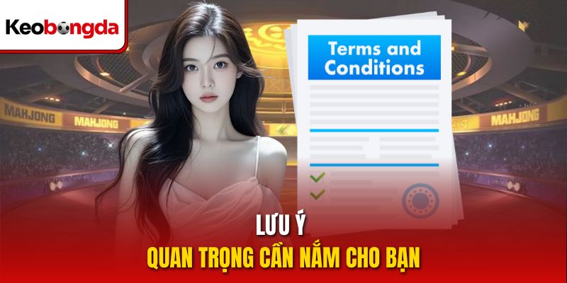 Lưu ý quan trọng cần nắm cho bạn